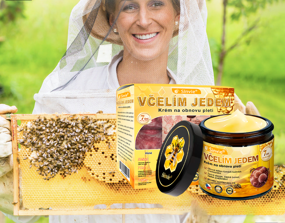 🧑‍⚕️Doporučení dermatologa 🐝 Sinvie® Včelím Jedem Krém na Opravu Pokožky 🔥 Český vývoj, výroba a dodávka v České republice