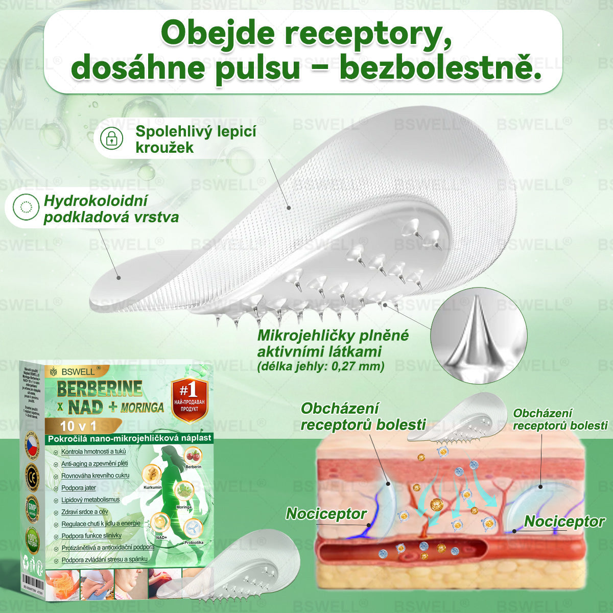 🧑‍⚕️🌿BSWELL® Nano mikrovpichová zeštíhlující náplast(Stačí použít pouze jednou denně – viditelné změny již za 28 dní) ✅Bezbolestná, dlouhotrvající, zaměřená na řešení cukrovky, obezity a kardiovaskulárních onemocnění