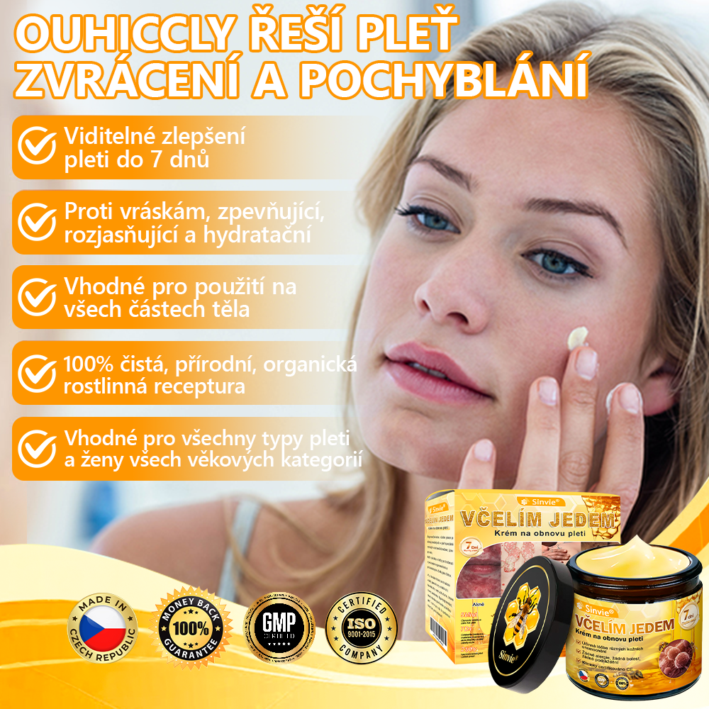 🧑‍⚕️Doporučení dermatologa 🐝 Sinvie® Včelím Jedem Krém na Opravu Pokožky 🔥 Český vývoj, výroba a dodávka v České republice